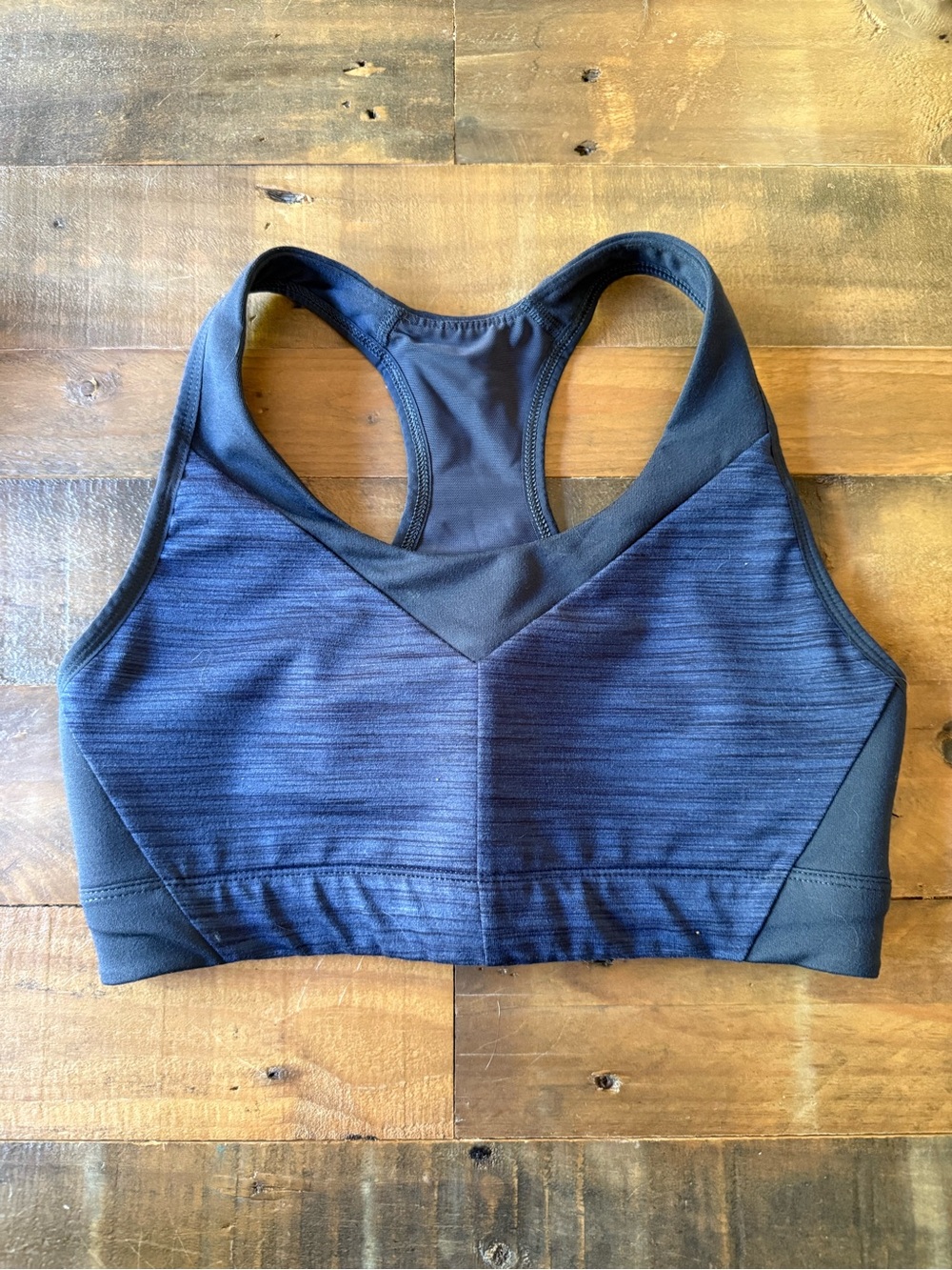 Patagonia Navy and Black Racerback Sports Bra